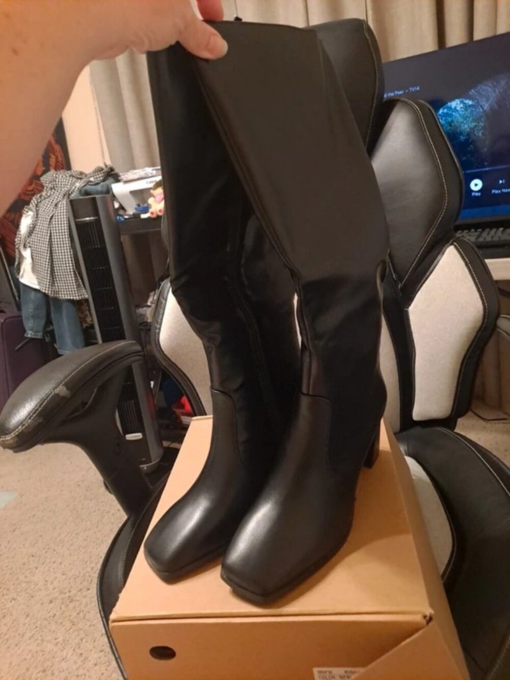 Knee High Boots for Women with side zipper size 10